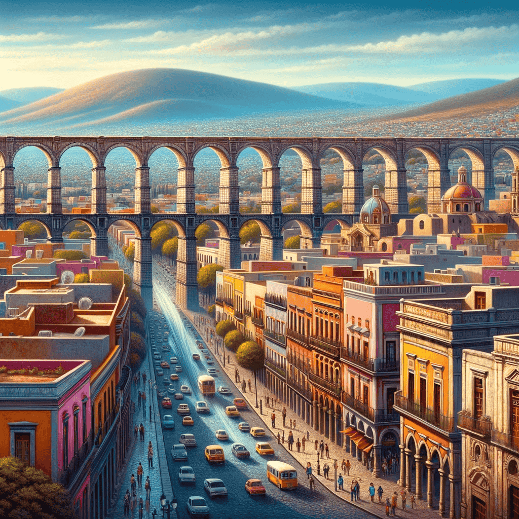 Queretaro vista ilustracion